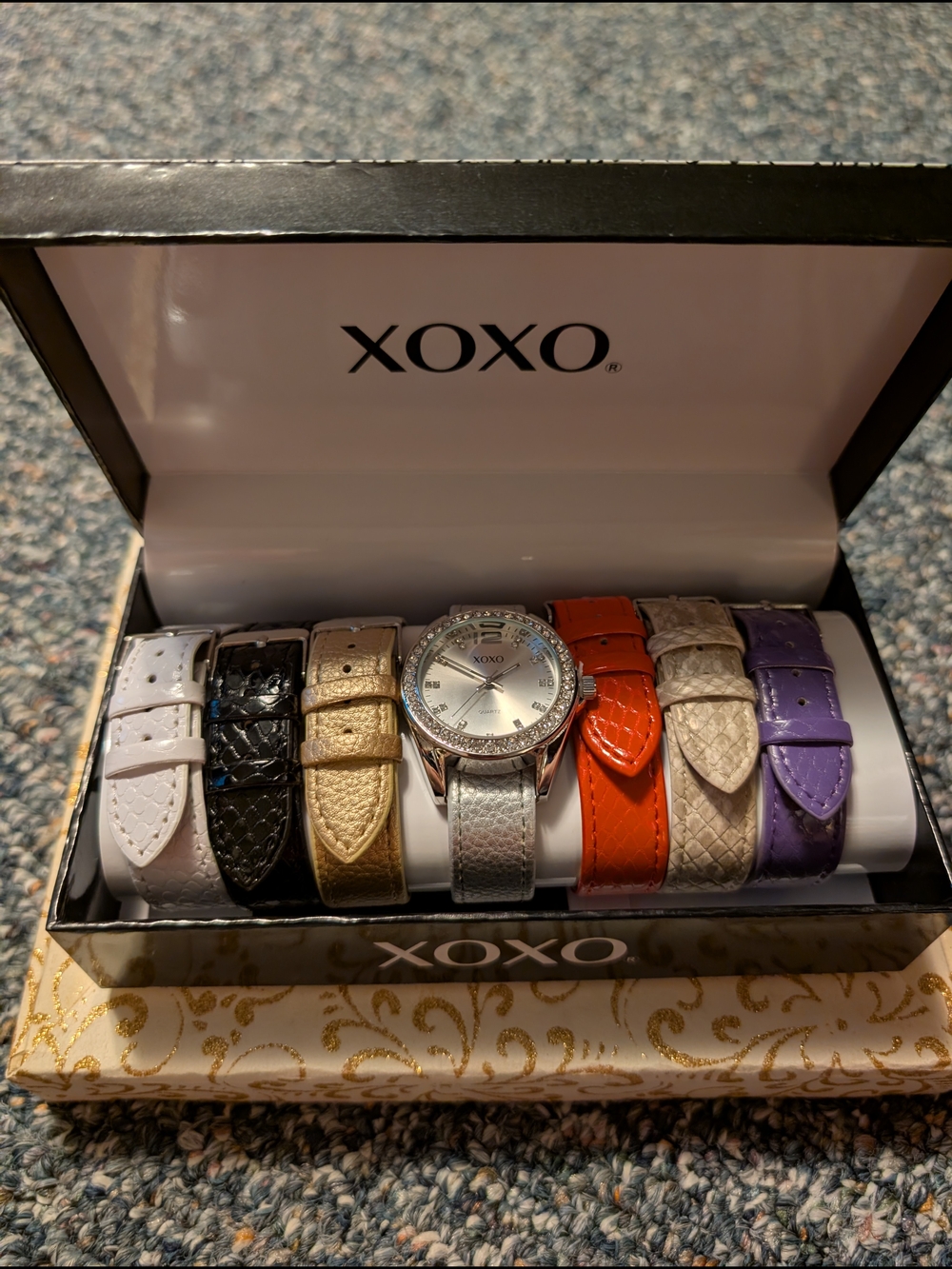 XOXO Women's Interchangeable Strap Watch Set - Multi-Color - Picture 2 of 4